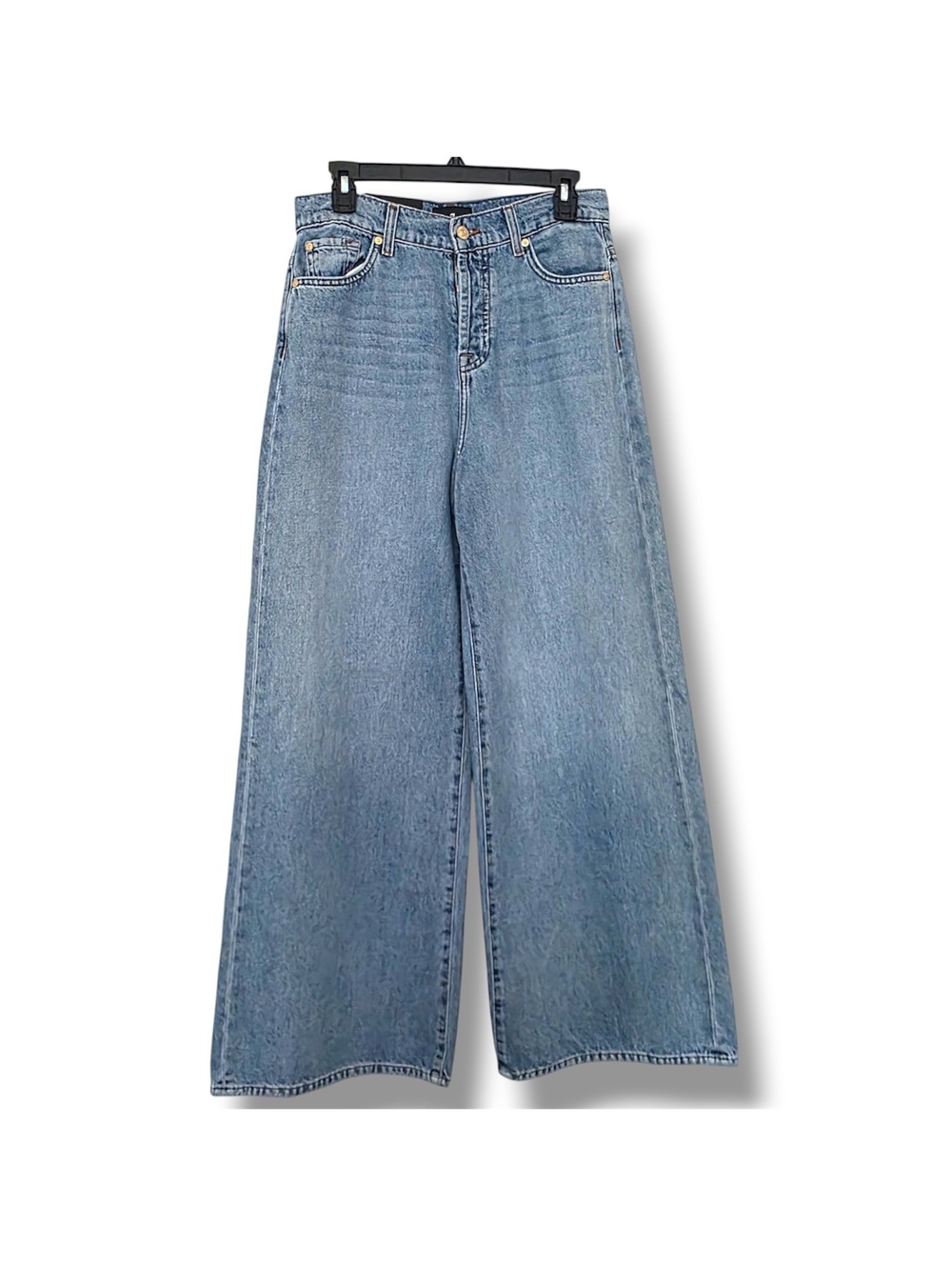 7 For All Mankind Women’s Size: 27 Zoey Wide-Leg Jeans - Picture 1 of 7